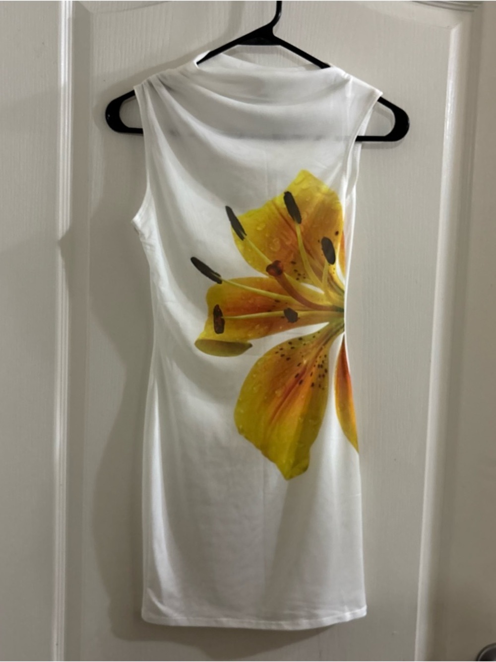 PrettyLittleThing White Sleeveless Dress